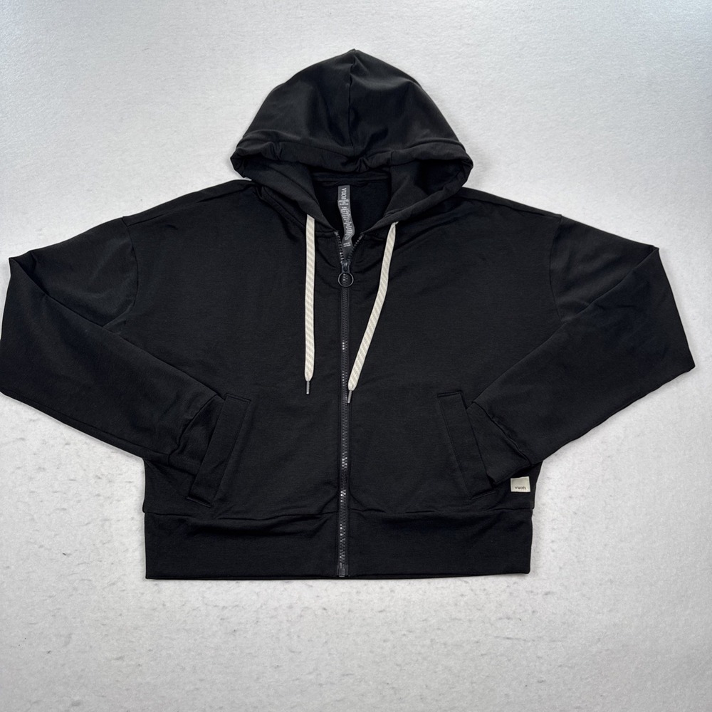 Vuori Halo Performance Zip-Up Hoodie Women's size Small Black